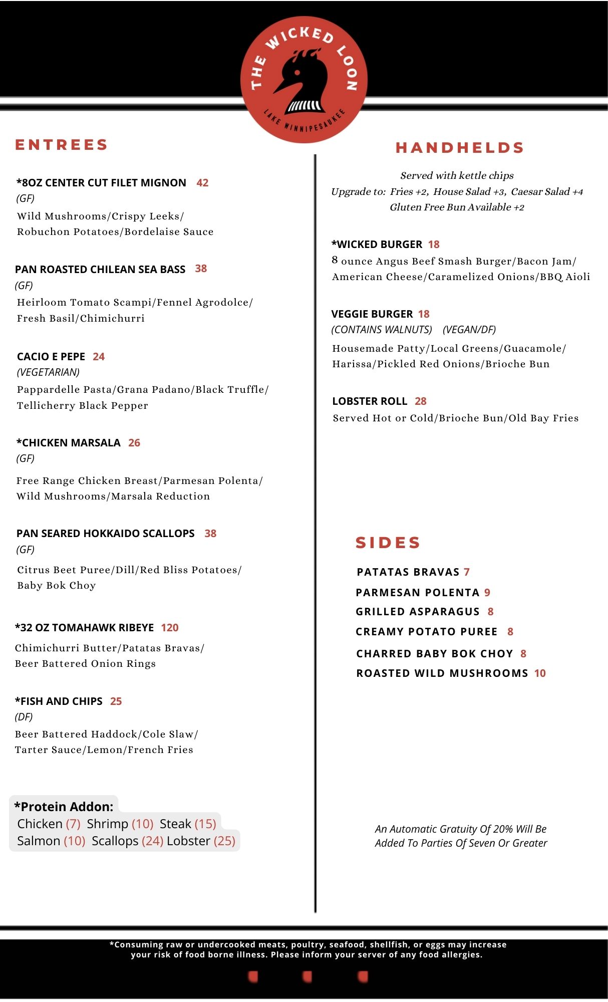 Dinner Menu pg2